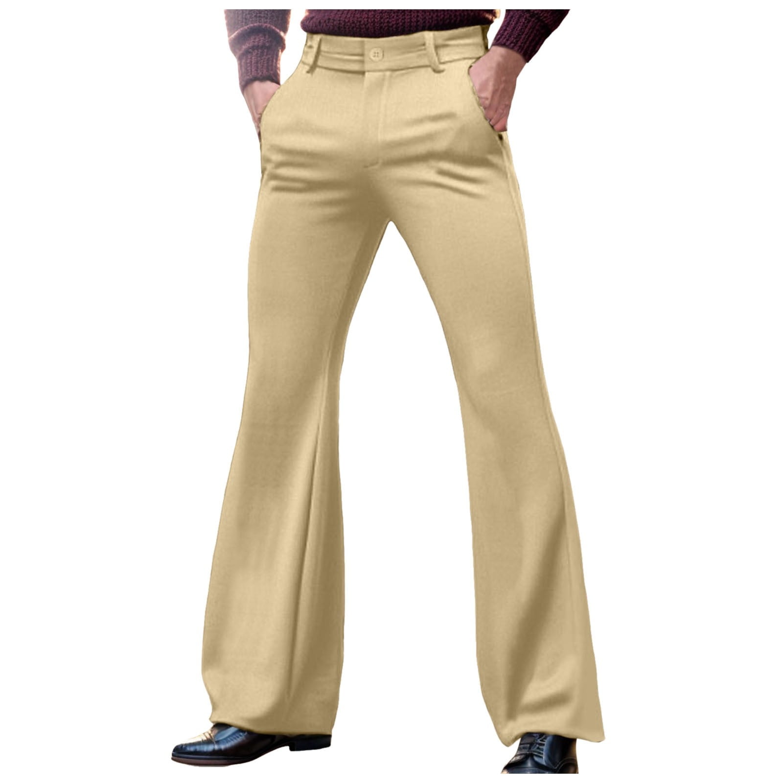 flared dress pants men Jones - Black - Slim Fit Flare Pants