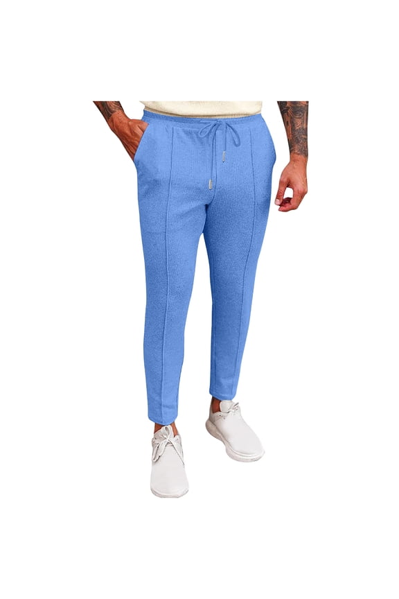 Mens Pants Men’s Jogger Sweatpants Relaxed Fit Active Pocket Sweatpants Lightweight Drawstring Jogger Pant Workout Lounge Pants Stacked Athletic Sweatpants With Pockets