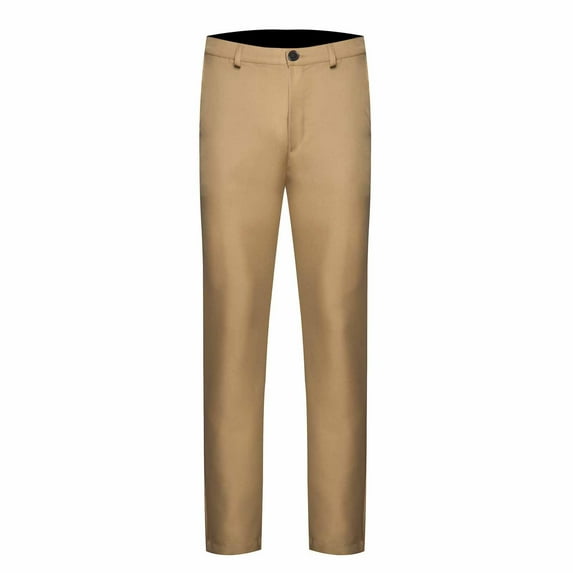 Mens Pants , Men's Suit Pants Men West formal Print New Business Men Slim Straight Trousers Khaki 16(XXXXXL)