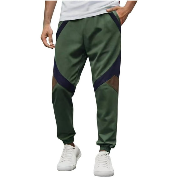 Mens Pants, Men's Sweatpants with Pocket Workout Athletic Track Pants Stretch Tapered Joggers for Gym Running Jogging