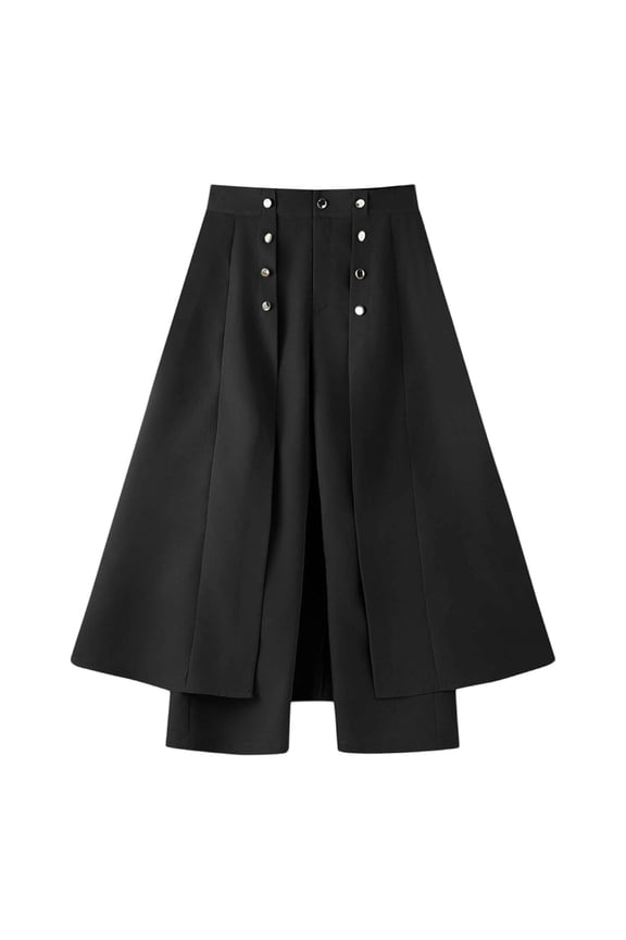 Mens Pants Mens Slacks Autumn European & Style High Waisted Patchwork Design Wide Leg Pants Versatile Casual Trousers for Straight Leg Long Pants
