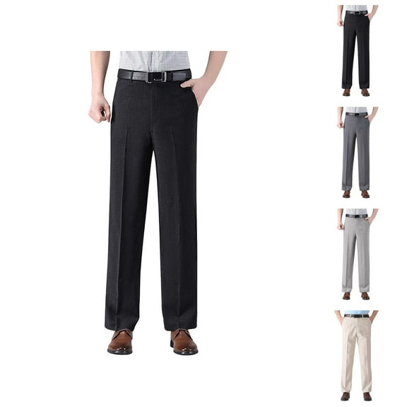 Mens Pants Mens Slacks Men's Casual Pants Casual Linen Pants Comfortable Relaxed Fit Breathable Lightweight Fabric Versatile Style Durable Tailoring Ideal For All Seasons Easy Care
