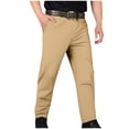 thumbnail image 1 of Mens Pants, Mens Slacks Straight Fit Golf Pants Elastic Waist Dress Pants Lightweight Stretch Casual Business Work, 1 of 7