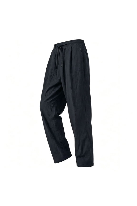 Mens Pants Quick Dry Moisture-Wicking Lightweight Elastic Waist Drawstring Sweatpants Dad Gifts M-5XL
