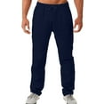 thumbnail image 1 of Mens Pants Relaxed Fit Solid Summer Cotton And Trousers And Style Pants Cargo Pants, 1 of 5