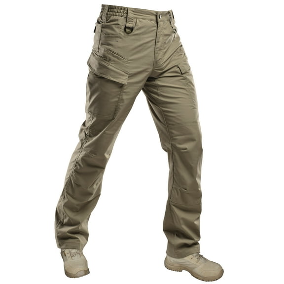 Mens Pants Ripstop 14 Pockets Gusseted Work Cargo Pants