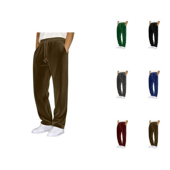 Mens Pants Slacks for Men Men's Casual Pants Corduroy Trousers Classic Comfortable Relaxed Fit Versatile Durable Long Pants for Everyday Business Leisure Outfits