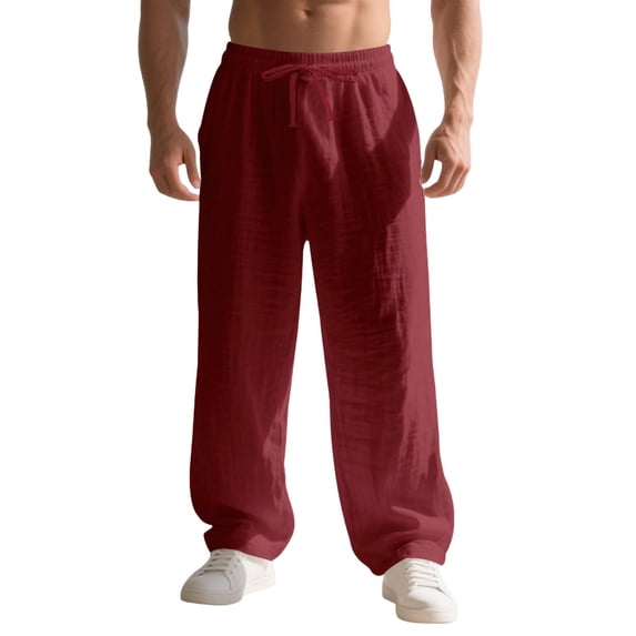 Mens Pants Sweat Pants for Mens Casual Straight Leg Pants for Home and Beach Comfortable and Stylish Casual Wear for