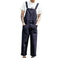thumbnail image 1 of Mens Pants – Travel Trousers with Tactical Style for Outdoor Men's Bib Overalls Fashion Relaxed Fit Casual Jumpsuit Cotton Lightweight Overalls With Pockets, 1 of 5