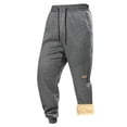 thumbnail image 1 of Mens Pants Under $10 Men Fleece Lined Casual Sports Pants Warm Thick Comfortable Trousers, 1 of 3