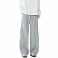 thumbnail image 1 of Mens Pants Under $10 Men's Baggy Sweatpants Elastic Waist Drawstring Wide Leg Lounge Track Pants Casual Loose Joggers with Pockets, 1 of 7