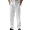 thumbnail image 1 of Mens Pants Under $10 Men's Straight Leg Dress Pants - Loose Lightweight Casual Business Versatile Outdoor Golf Work Pants with Pockets, 1 of 9