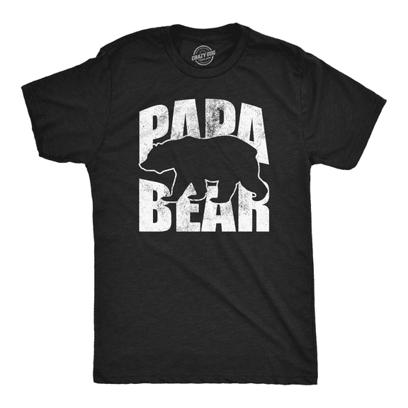 Mens Papa Bear Funny T Shirts Awesome Fathers Day Gift Tee for Dads Graphic Tees