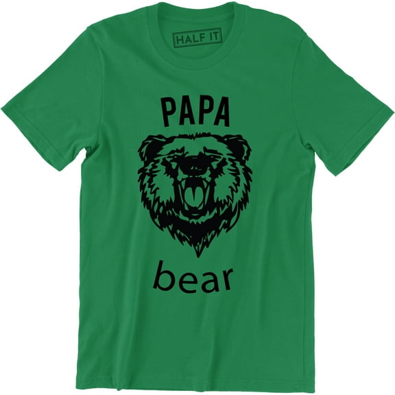 Mens Papa Bear Funny for Dads Gift Idea Family Men's T-Shirt