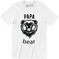 thumbnail image 1 of Mens Papa Bear Funny for Dads Gift Idea Family Men's T-Shirt, 1 of 4