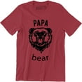 thumbnail image 1 of Mens Papa Bear Funny for Dads Gift Idea Family Men's T-Shirt, 1 of 4
