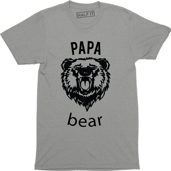 Mens Papa Bear Funny for Dads Gift Idea Family Men's T-Shirt