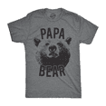 thumbnail image 1 of Mens Papa Bear T shirt Funny Fathers Day Idea for Dad Papa Hilarious Husband Graphic Tees, 1 of 7