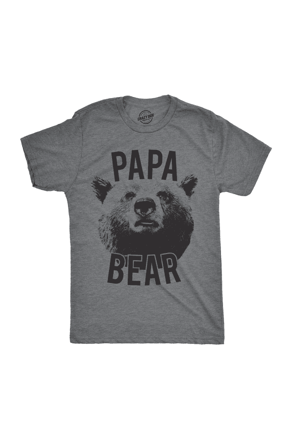 Mens Papa Bear T shirt Funny Fathers Day Idea for Dad Papa Hilarious Husband Graphic Tees