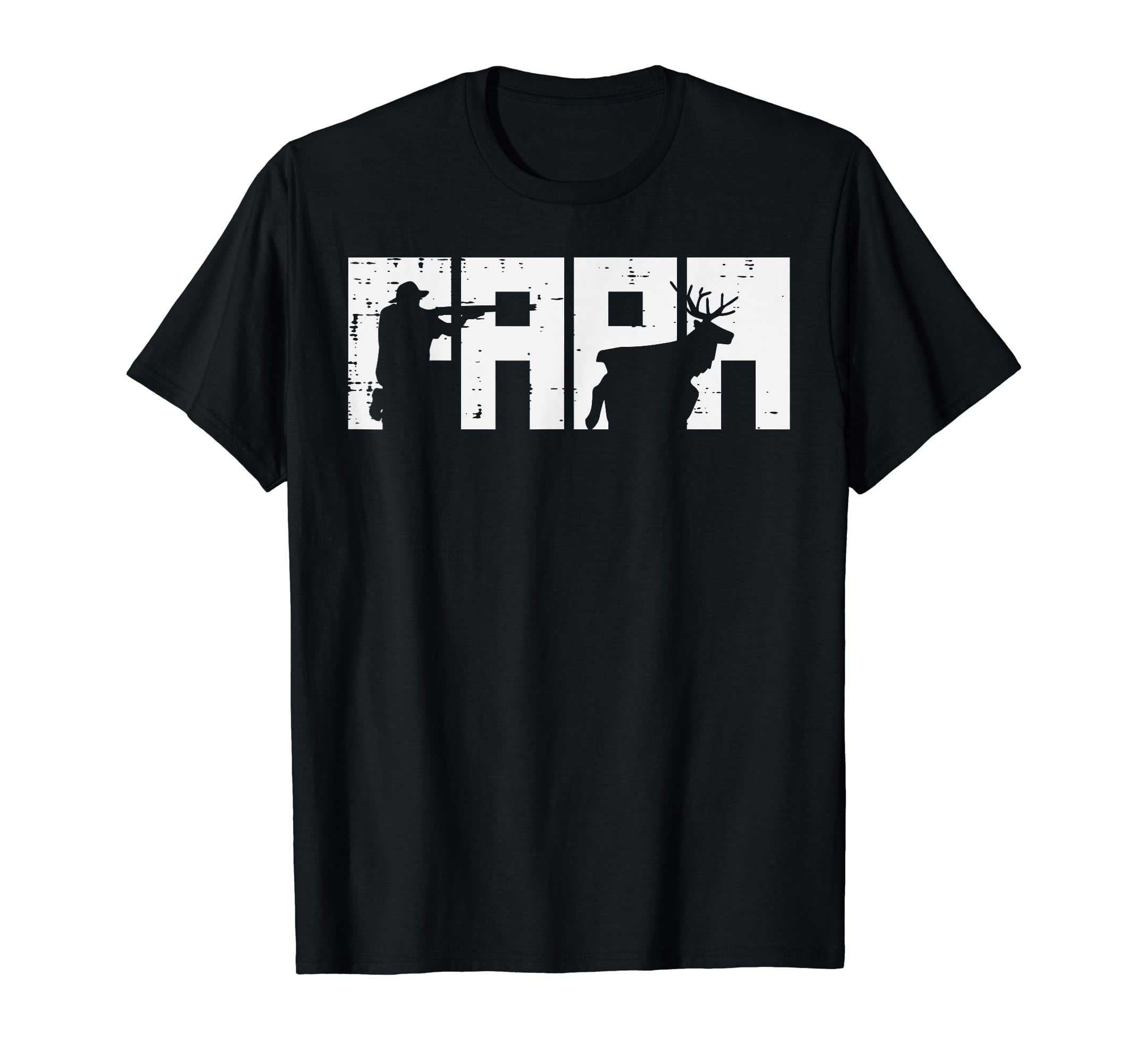 Mens Papa Hunting Fathers Day Deer Hunter Dad Daddy Grandpa Men T-Shirt ...