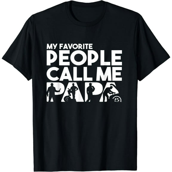 Mens Papa Mechanic Dad Funny Father's Day T-Shirt