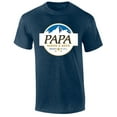 thumbnail image 1 of Mens Papa Needs A Beer Shirt Funny Blue Mountains American Can Logo Parody Short Sleeve T-shirt Graphic Tee-Heather Navy-5xl, 1 of 4