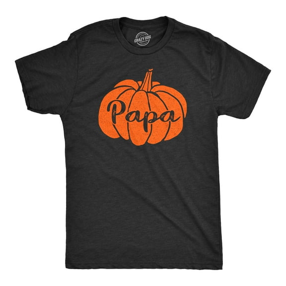 Mens Papa Pumpkin T Shirt Funny Family Halloween Tee Graphic Tees