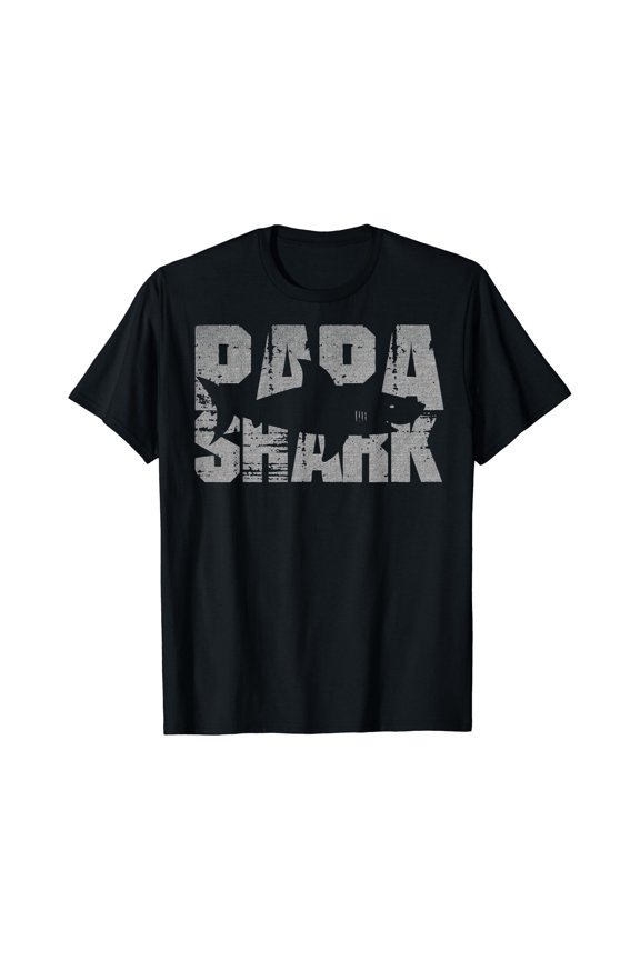 Mens Papa Shark T-Shirt Funny Shark Shirt, Unisex T-Shirt