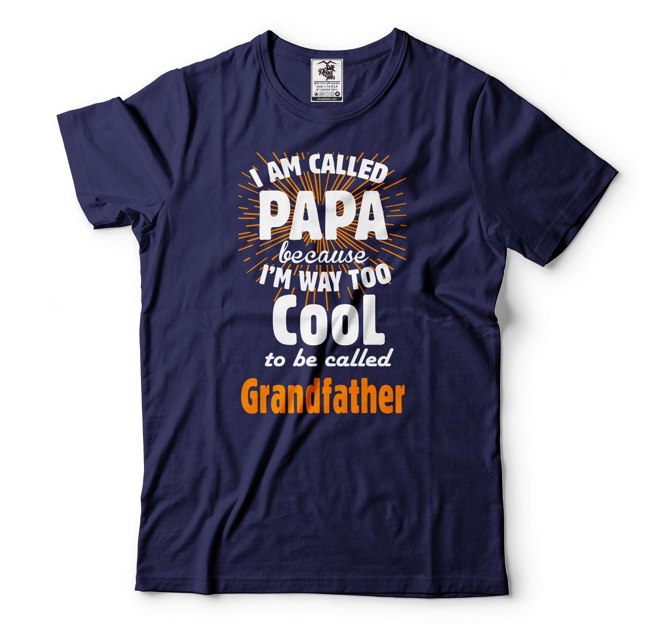 Mens Papa Shirt Grandfather Shirt Funny Grandpa Shirt Fathers Day - Main Image