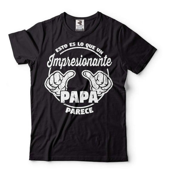 Mens Papa T-shirt Fathers Day Gift Papa Birthday Tshirt Papa Shirts Gift For Papa Shirt For Papa (Medium Black)