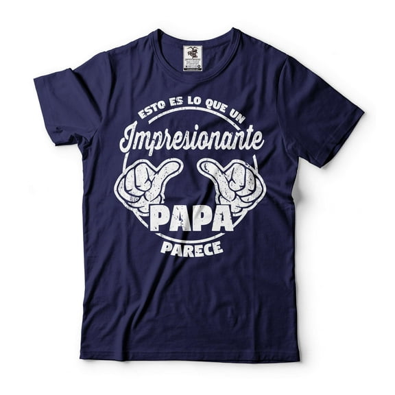 Mens Papa T-shirt Fathers Day Gift Papa Birthday Tshirt Papa Shirts Gift For Papa Shirt For Papa (Small Navy Blue)