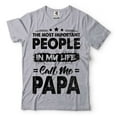 thumbnail image 1 of Mens Papa T-shirt Papa Birthday Tee Papa Gift Fathers Day Papa Shirt Father Shirt Dad Gifts (Small Grey), 1 of 6