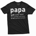 thumbnail image 1 of Mens Papa definition T-shirt Grandpa Tee Grandfather gift Papa t-shirt Fathers day Pop-Pop Dad Tee (Small Black), 1 of 7