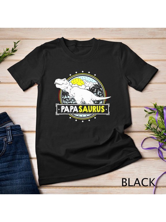 Mens PapaSaurus T Shirt Papa Gifts from Grandchildren Fathers Day Unisex T-shirt