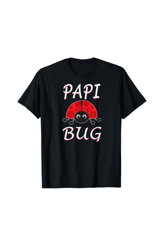 Mens Papi Bug Ladybug Dad T-Shirt