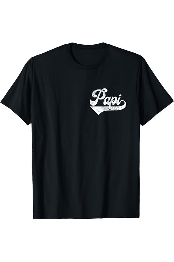 Mens Papi Vintage Retro Father'S Day For Papa Grandpa T-Shirt, Unisex T-Shirt