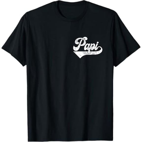 Mens Papi Vintage Retro Father's Day for Papa Grandpa T-Shirt