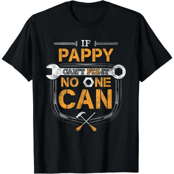 Mens Pappy Handyman Fix It Shirt Mechanic Tools Gift For Grandpa