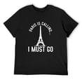 thumbnail image 1 of Mens Paris City Of Love France French Europe Souvenir Vacation T-Shirt Black 3X-Large, 1 of 5