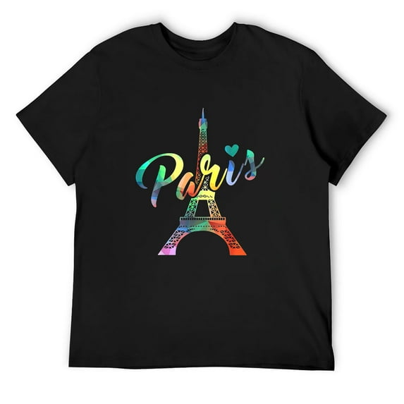 Mens Paris Shirt Funny French Gift Shirt France 2017 Black X-Large