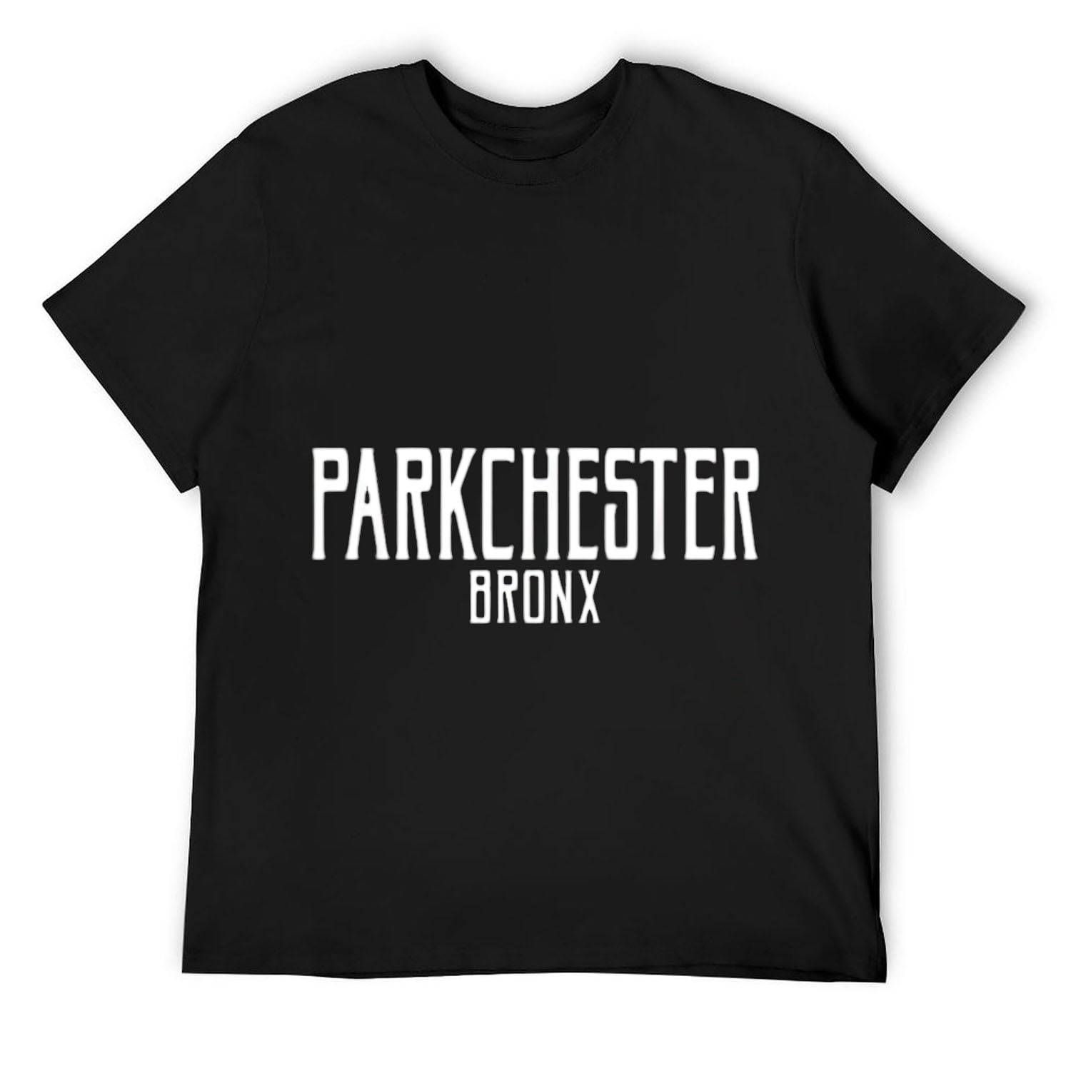 Mens Parkchester Bronx NY Vintage Text Pink with White Print T-Shirt ...