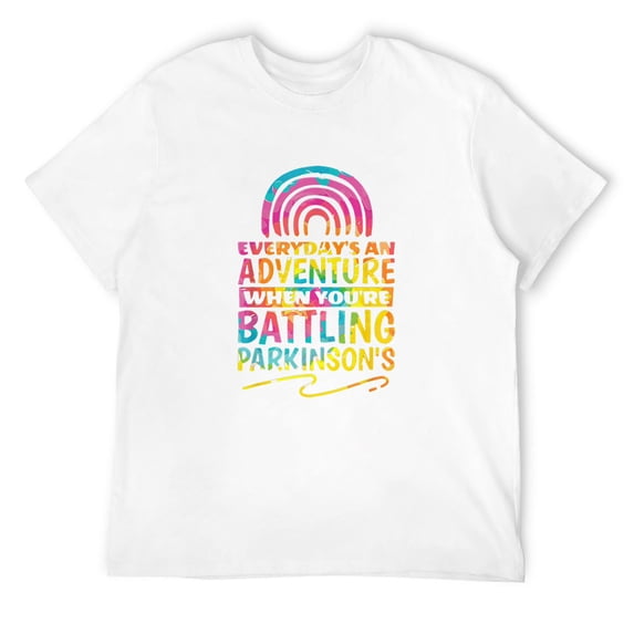 Mens Parkinson Quote Design for Parkinson's Awareness T-Shirt White Small