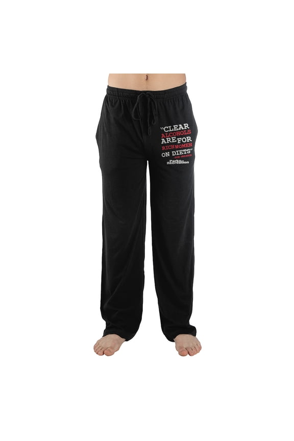 Mens Parks and Rec Show Quote Sleep Pajama Pants-Medium