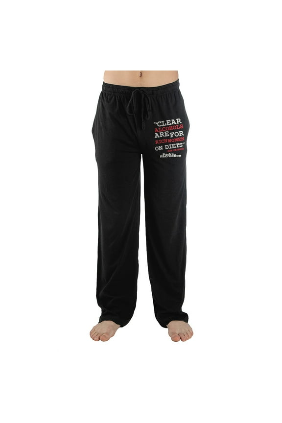 Mens Parks and Rec Show Quote Sleep Pajama Pants-X-Large