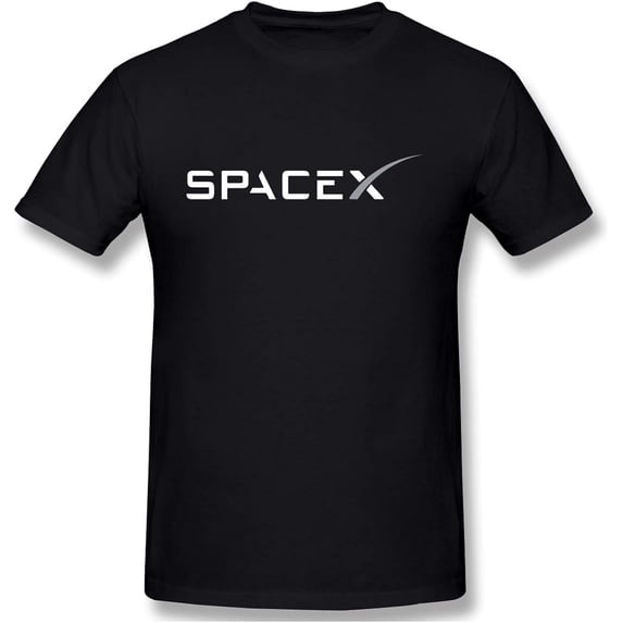 Mens Particular SPACEX Logo Crew T-Shirt Crew Neck Top Clothing T Shirt