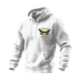 thumbnail image 1 of Mens Patriotic 4th of July Clothes 250 Year American Anniversary Sweatshirt Long Sleeve Waffle Hooded Pullover with Pocket, 1 of 2