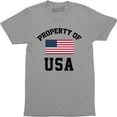 thumbnail image 1 of Mens Patriotic American Flag Property USA Army Support Troops Tee Shirt, 1 of 4