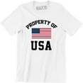thumbnail image 1 of Mens Patriotic American Flag Property USA Army Support Troops Tee Shirt, 1 of 4
