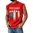 thumbnail image 1 of Mens Patriotic Shirts 250 Anniversary Usa Independence Day Shirt Sleeveless Graphic We the People T Shirts Crew Neck Muscle Fit Usa Flag Tank Tops Red L, 1 of 3