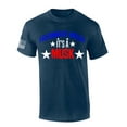 thumbnail image 1 of Mens Patriotic Tshirt Freedom Of Speech Is A Musk Patriotic Stars Elon Graphic Short Sleeve T-shirt Graphic Tee-Heather Navy-medium, 1 of 4
